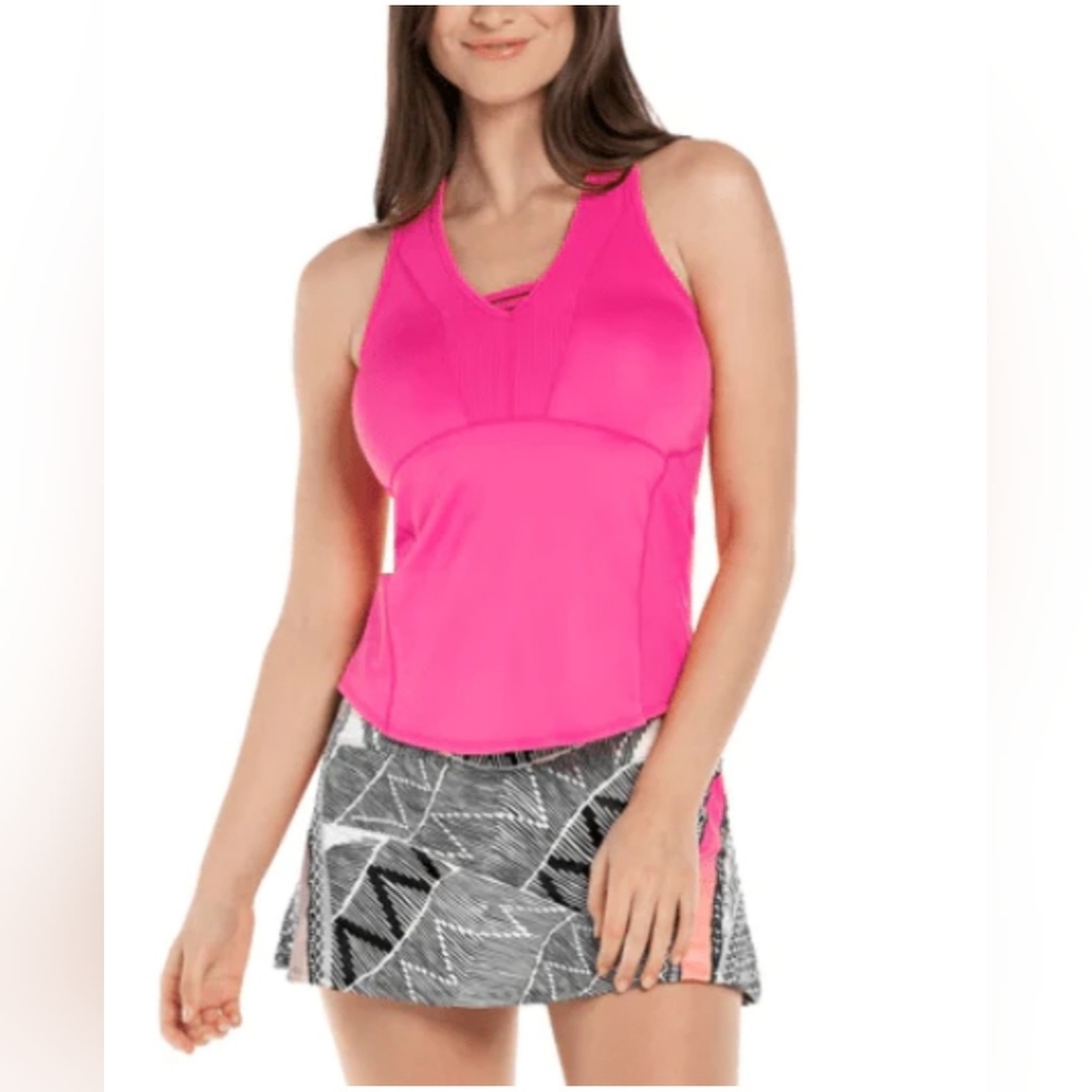 ✨️NWT✨️ Lucky in Love W's Top Rated Tank in Pinkberry size Large(12)